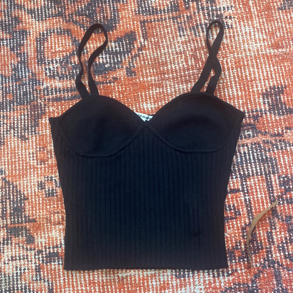 Reformation Silvana Ribbed Sweater Tank NWT - Picture 6 of 8